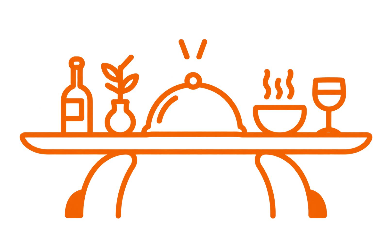 Ready to get started catering illustration